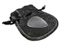 Personalised Engraved Stainless Steel .51mm Guitar Plectrum Pick In Leather Pouch