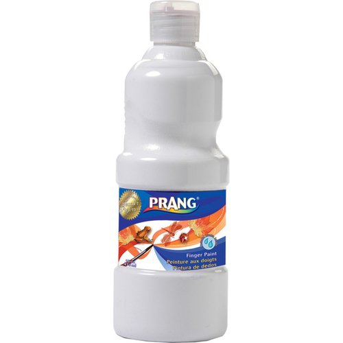 Prang Washable Finger Paint, 16 Ounce Bottle, White (41609)