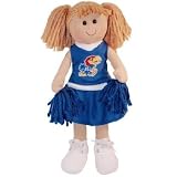 NCAA Kansas Jayhawks Large Plush Cheerleader Rag Doll