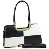 Smooth Leath W/ Croco Textured Leather Look Like Fashion Bag
