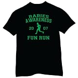 Rabies Awareness Fun Run T-shirt, The Office T-shirts, TV show T-shirts, Medium, Black