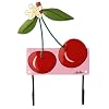 Mila Childrens Coat Hook Cherries, 2 Hooks, Hand Painted