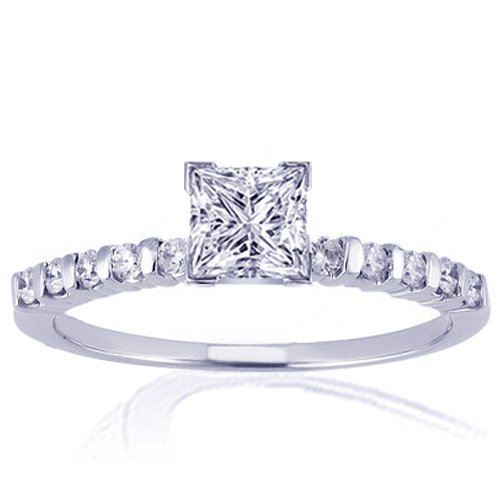 1.20 Ct Princess Cut Diamond Engagement Ring 