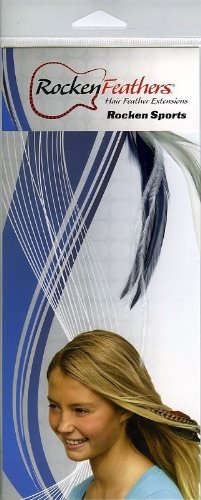 Rocken Feathers Sports Natural Hair Extensions Hand Made in the USA - Dallas Cowboys Colors!!