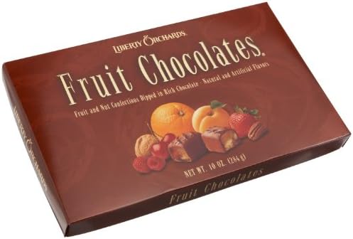 Liberty Orchards Fruit Chocolates - Fruit and Nut Confections Dipped in Rich Chocolate