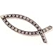 License 2 Bling l2b-fish-ice Ice Genuine Swarovski Crystals Faith Fish with Adhesive Back