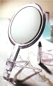 Hand Mirror with Stand 10X to 1X with Clear Acrylic Frame