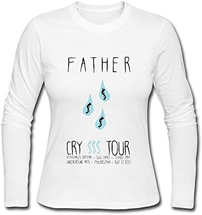 Women's Fathers Cry Tour Poster Rapper T-Shirts White X-Large