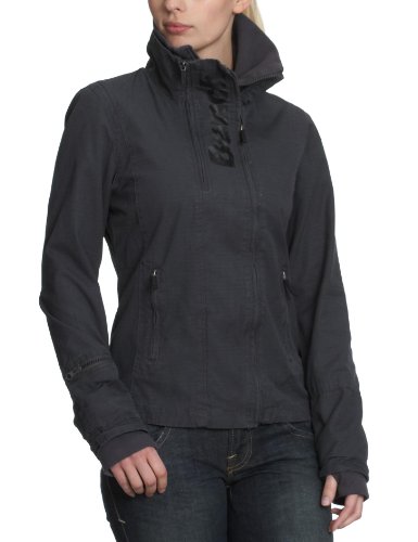 Bench Damen Jacke SARAH 2 X ZIP JACKET, charcoal, L, BLKA0930, GY002 Bench Damen Jacke SARAH 2 X ZIP JACKET, charcoal, L, BLKA0930, GY002