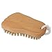Redecker Natural Pig Bristle Foot Brush with Oiled Beechwood Handle, 5-1/4-Inches