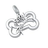 Bark Avenue Jewelers- Sterling Silver Zodiac Pendant- Cancer - Large