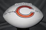 Gale Sayers Autographed/Hand Signed Chicago Bears Logo Football w/ HOF 77 Inscription