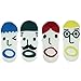 kilofly OMG Funny Face Socks Value Pack [Set of 4 Pairs], with Voodoo Doll