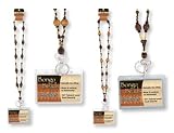 Bongo Beads 32" Wood Bead Lanyard w/ Id Holder