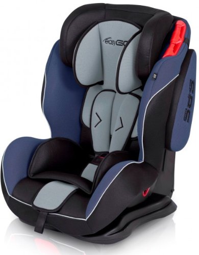 Premium Autokindersitz der Gruppe I,II und III von 9-36 kg zertifiert nach ECE R44/04 - Top Qualität - 5 Farbdesigns, Farbe:Navy/Blau - 1108
