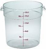Camwear Polycarbonate Round Food Storage container, 18 Quart