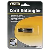 Softalk Rotating 360 Telephone Cord Detangler Clear/Black 360¡ã Gold-plat ....