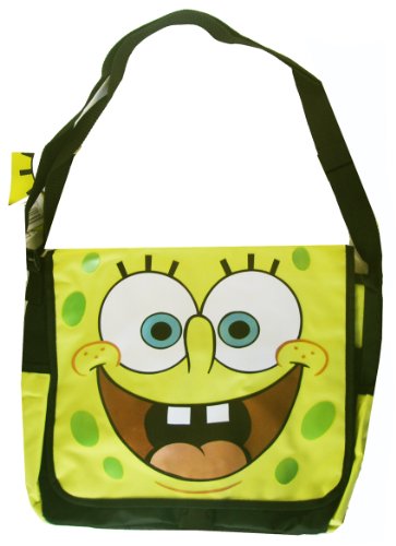 Nick Jr Spongebob Squarepants Messenger Bag - Spongebob School Bag - book Bag