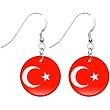 Turkey Flag Earrings