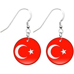 Turkey Flag Earrings
