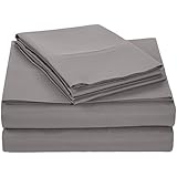 AmazonBasics Microfiber Sheet Set - Full, Dark Grey