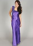 Asymmetircal Pleated Ruffle Formal for Bridesmaid Formal Prom