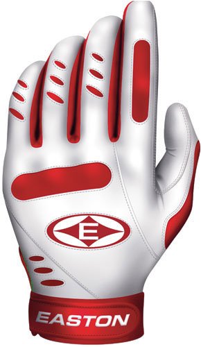 Easton Typhoon Batting Glove White/Red