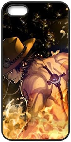 One Piece Portgas D Ace Fire Customize Design Fashion Tpu Rubber back cover Apple for iphone 5 5s 5g case,best gift