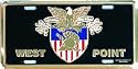 US Army West Point Crest License Plate