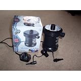 Electric air pump inflator with universal valves. 3 pin UK mains plug. Bestway branded.