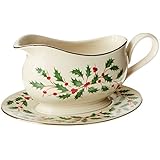 Lenox Holiday Gravy Boat with Stand