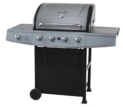 Char-Broil 48,000 BTU, 665-Square-Inch 4-Burner Gas Grill with Side Burner
