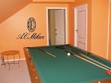 WALL STICKER MURAL VINYL SOCCER AC Milan 002