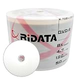 200 Ritek Ridata 8X DVD-R 4.7GB White Inkjet Hub Printable