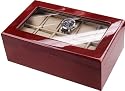 Auer Accessories Leda 110C Watch Box For 10 Watches Cherry