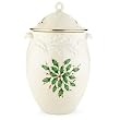 Lenox Holiday Carved Cookie Jar