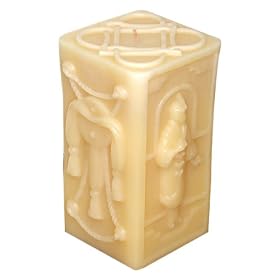 Sculpted Josephine Decorative Hand-made Unscented Candle Lamp - Small - 5