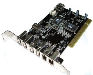 Childrens Toyshop  Computer : 5 PORTS PCI USB 2.0+3 FIREWIRE IEEE 1394 COMBO CARD