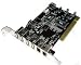 Electronics : 5 PORTS PCI USB 2.0+3 FIREWIRE IEEE 1394 COMBO CARD
