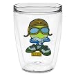 Ace 16 oz Insulated Beverage Tumbler, Clear (Licensed Be the Ball design)