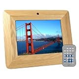 Digital Foci Image Moments Digital Photo Frame (Maple Wooden Frame)