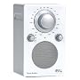 Tivoli Audio iPAL Portable Audio Laboratory AM/FM Radio, Silver/White