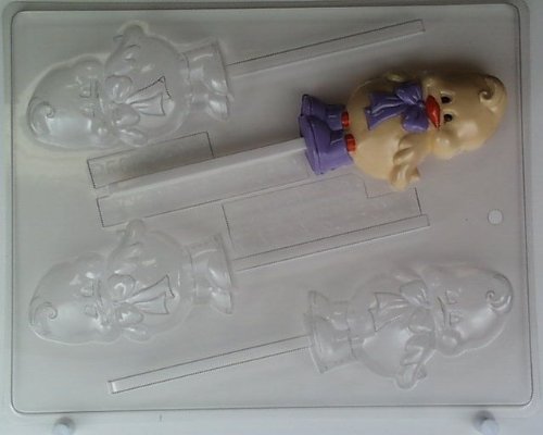 Cute duck w/ bow & galoshes E105 Easter Chocolate Candy Mold