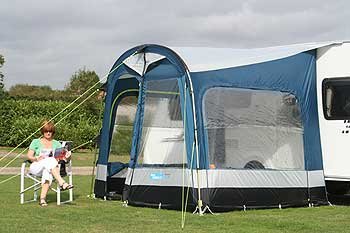 Kampa Fiesta 270 Lagoon Blue Caravan Porch Awning
