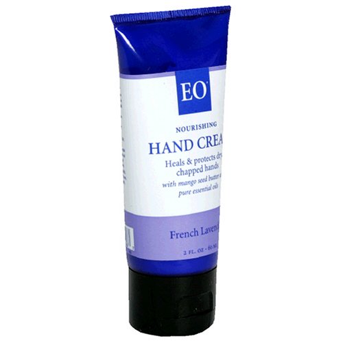 EO Nourishing Hand Cream, French Lavender, 2-Ounce Tubes (Pack of 3) by EO