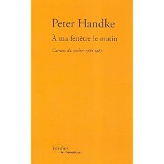 A ma fen�tre le matin : Carnets du rocher 1982-1987