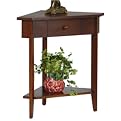Corner Accent Table with Drawer