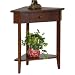 Corner Accent Table with Drawer
