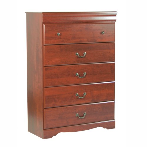 South Shore Furniture, Vintage Collection, 5 Drawer Tall Chest, Classic Cherry