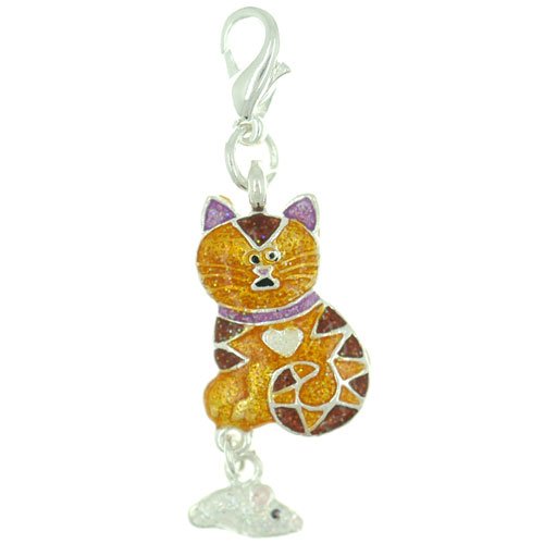 Cat & Mouse Clasp Charm